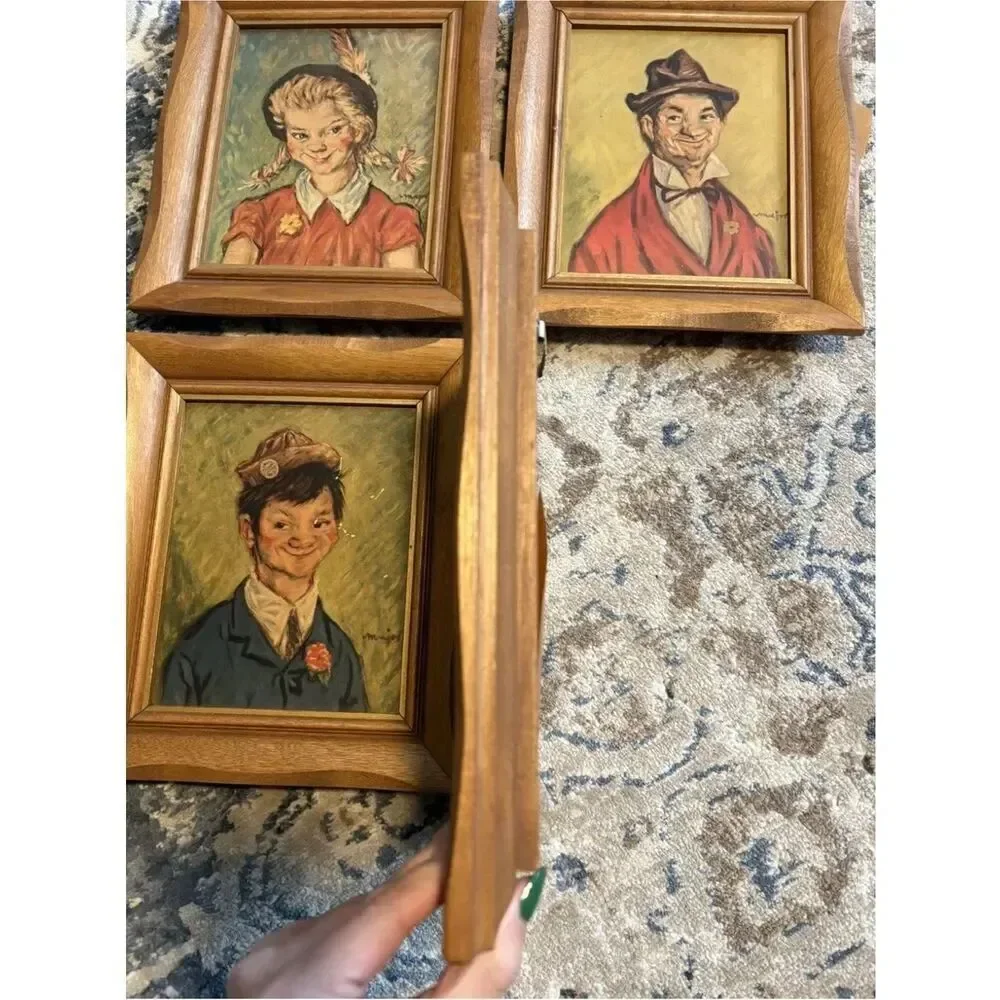 Vintage Framed The Gay Philosopher & The Philosopher’s Wife Henry Major Signed